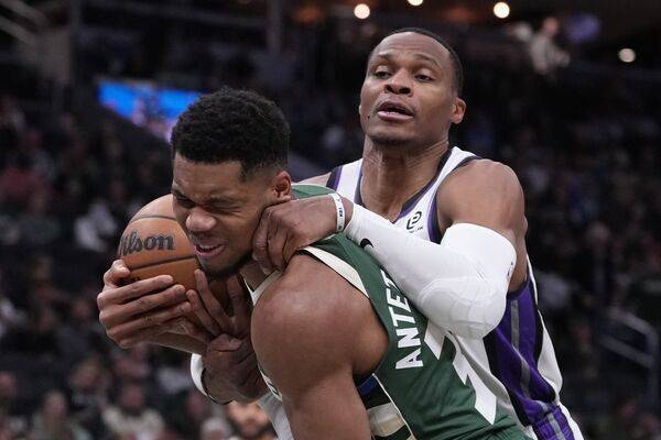 字母哥与威少差点爆冲突,国王险胜雄鹿