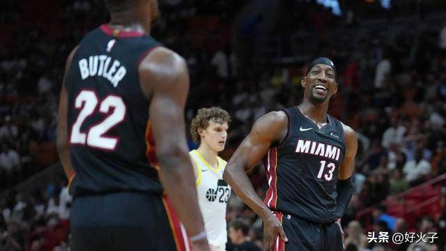 搞笑,热火队巴姆·阿德巴约在战胜勇士队后调侃吉米·巴特勒